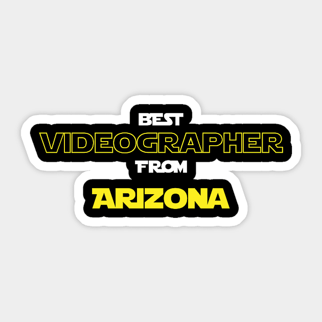 Best Videographer from Arizona Sticker by RackaFilm